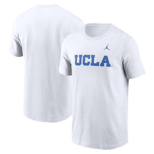 Men's Jordan Brand White UCLA Bruins Primetime Evergreen Wordmark T-Shirt