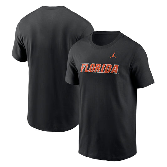 Men's Jordan Brand Black Florida Gators Primetime Evergreen Wordmark T-Shirt