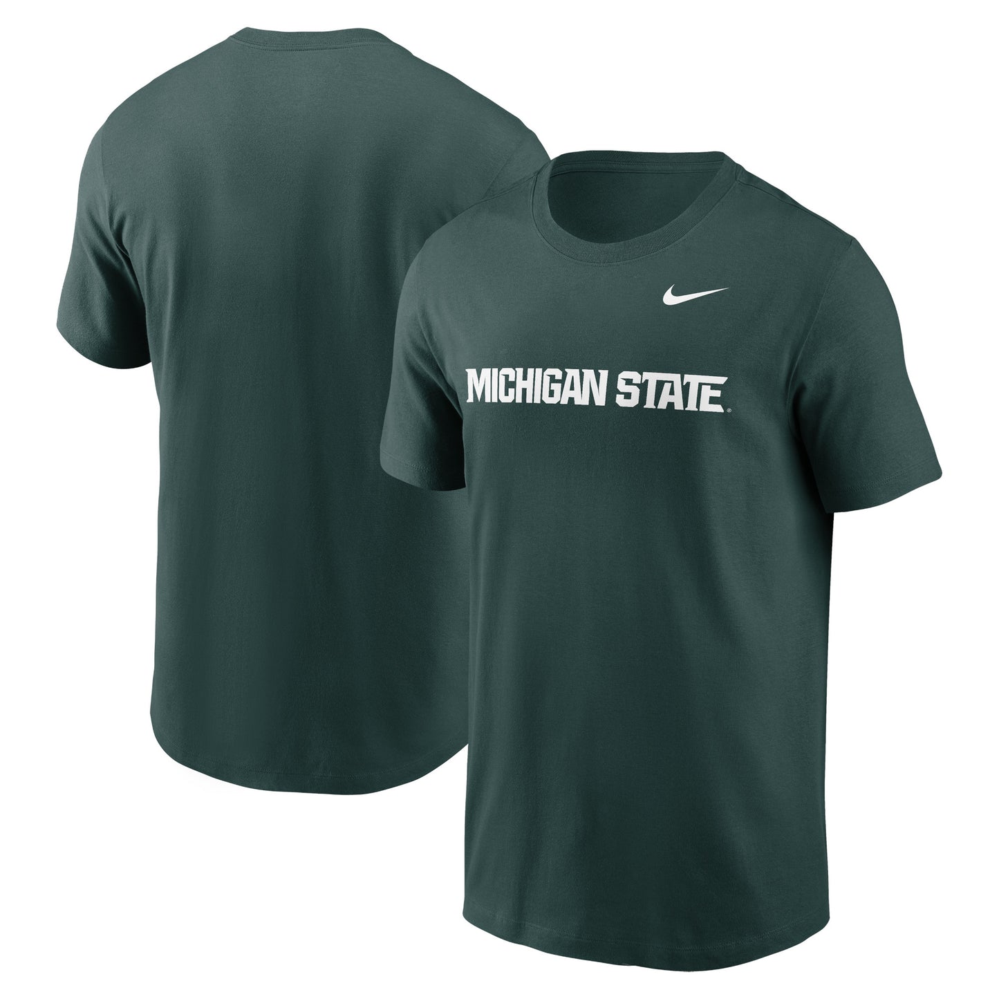 Men's Nike Green Michigan State Spartans Primetime Evergreen Wordmark T-Shirt