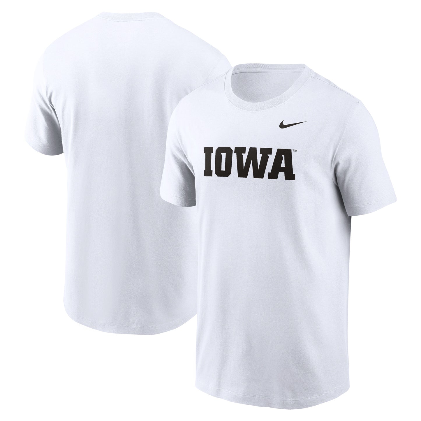 Men's Nike White Iowa Hawkeyes Primetime Evergreen Wordmark T-Shirt