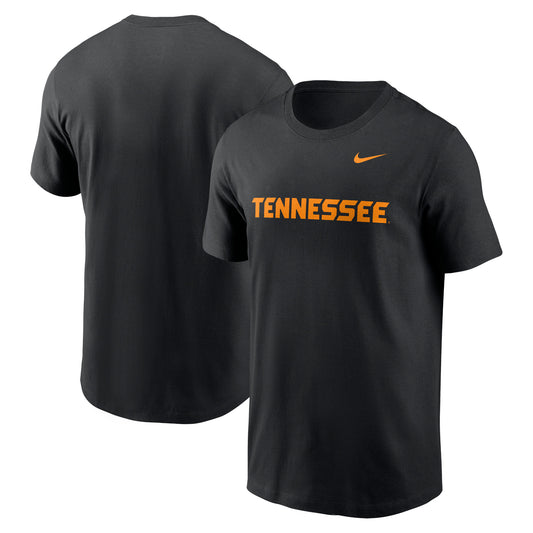 Men's Nike Black Tennessee Volunteers Primetime Evergreen Wordmark T-Shirt