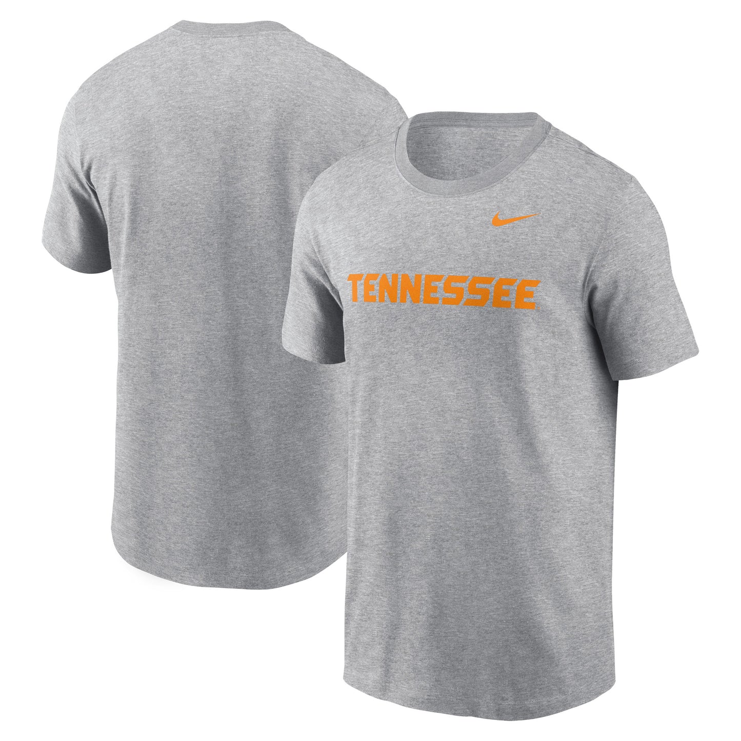 Men's Nike Heather Gray Tennessee Volunteers Primetime Evergreen Wordmark T-Shirt