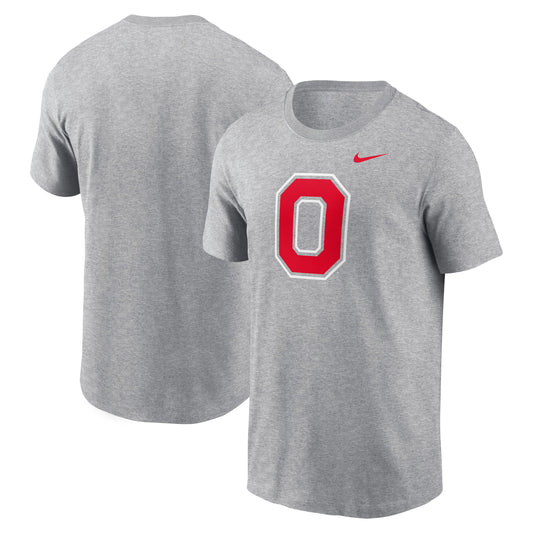 Men's Nike Heather Gray Ohio State Buckeyes Primetime Evergreen Alternate Logo T-Shirt