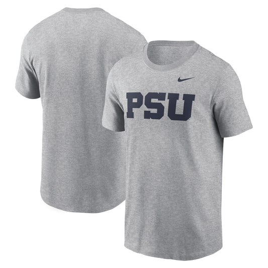 Men's Nike Heather Gray Penn State Nittany Lions Primetime Evergreen Alternate Logo T-Shirt