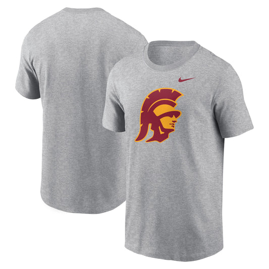 Men's Nike Heather Gray USC Trojans Primetime Evergreen Alternate Logo T-Shirt