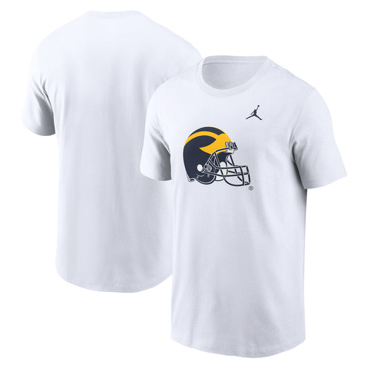 Men's Jordan Brand White Michigan Wolverines Primetime Evergreen Alternate Logo T-Shirt