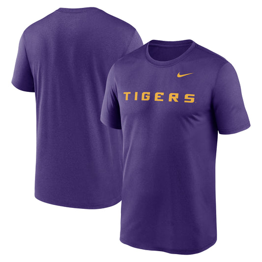 Men's Nike Purple LSU Tigers Primetime Legend Wordmark T-Shirt