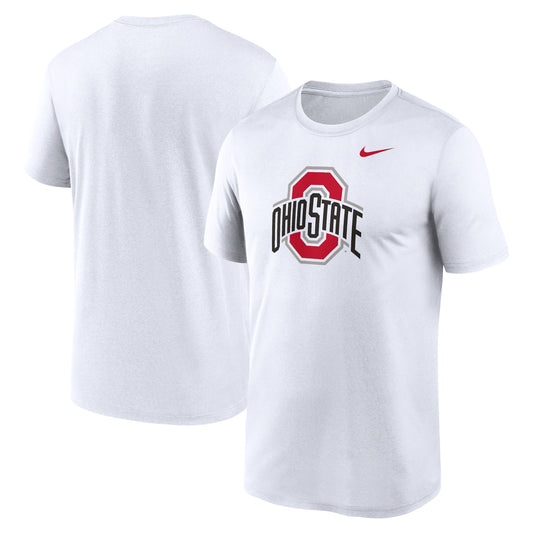 Men's Nike White Ohio State Buckeyes Primetime Legend Logo T-Shirt