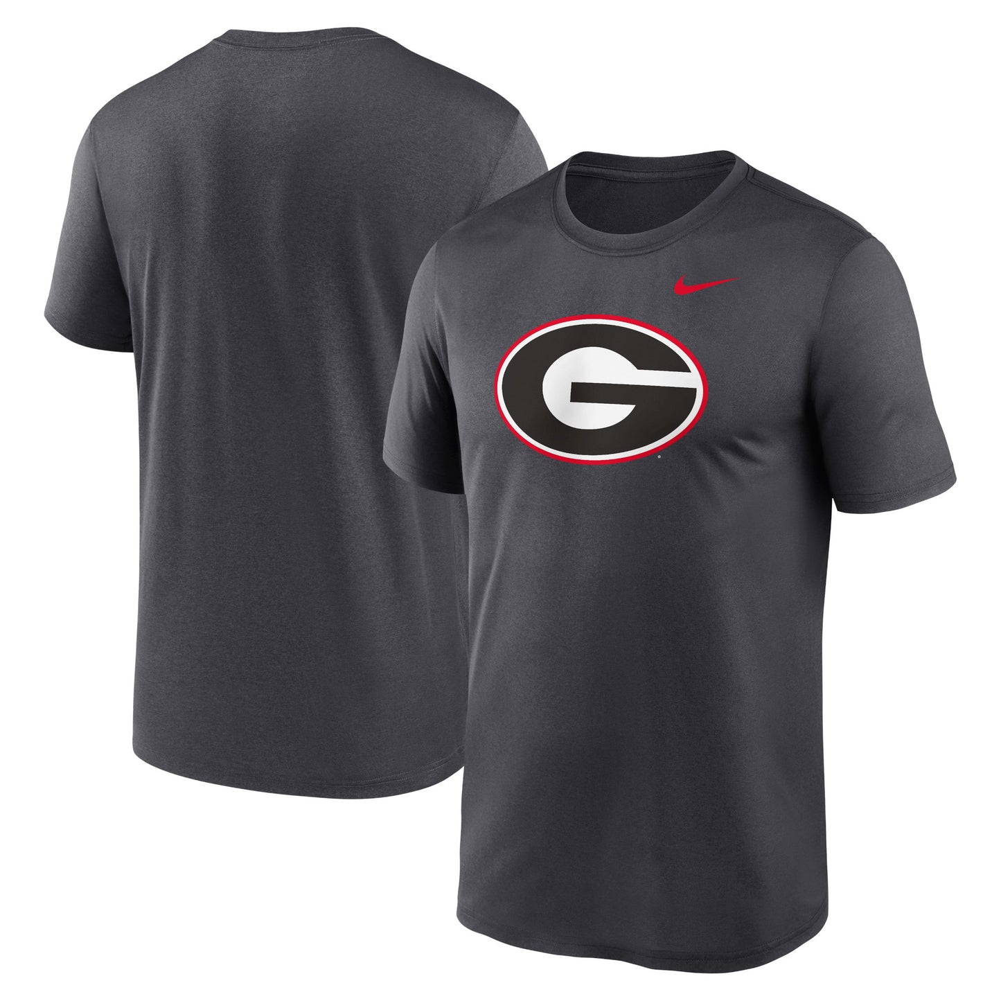 Men's Nike Anthracite Georgia Bulldogs Primetime Legend Logo T-Shirt