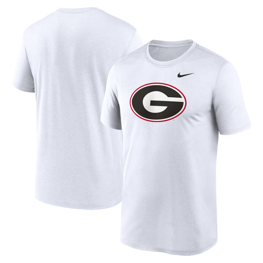 Men's Nike White Georgia Bulldogs Primetime Legend Logo T-Shirt