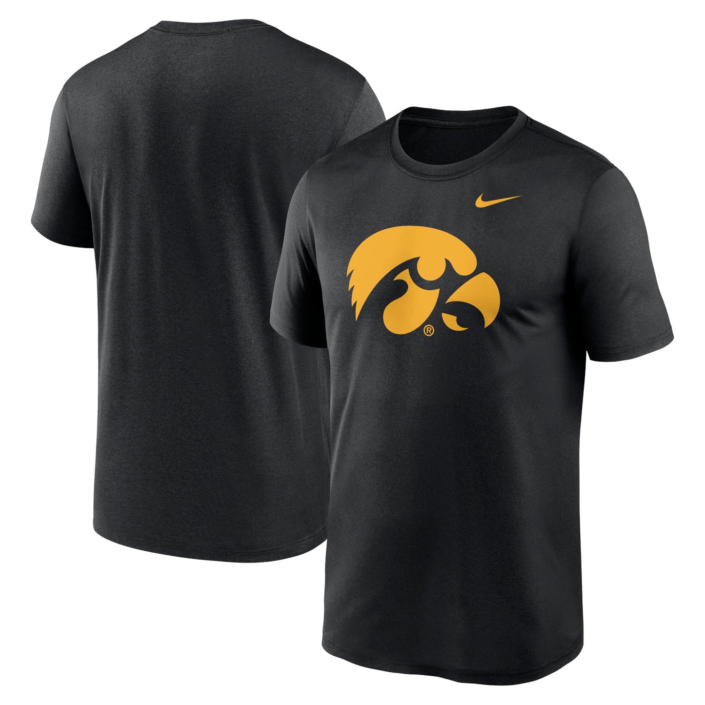 Men's Nike Black Iowa Hawkeyes Primetime Legend Logo T-Shirt