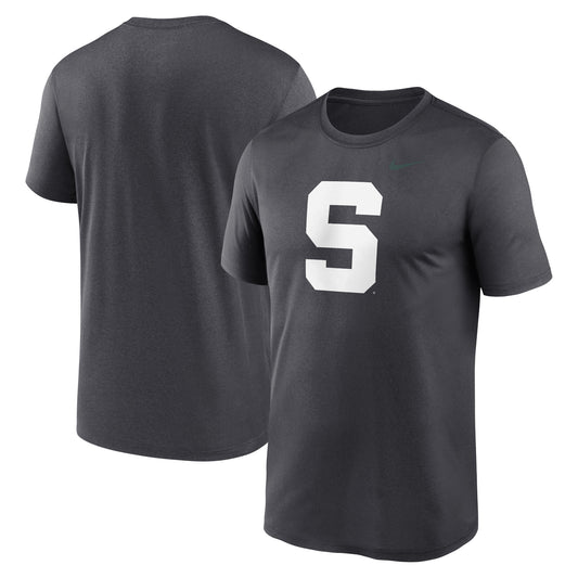 Men's Nike Anthracite Michigan State Spartans Primetime Legend Alternate Logo T-Shirt