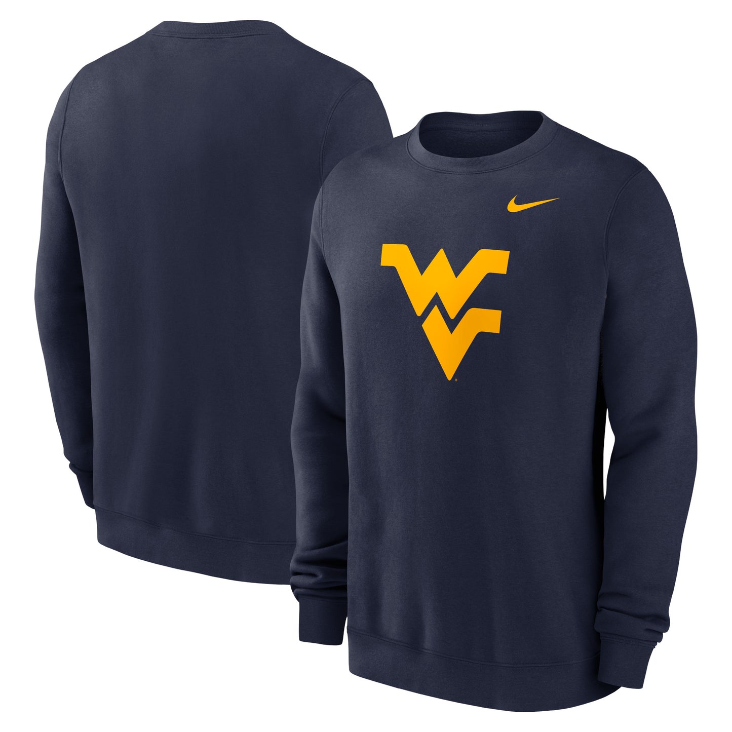 Men's Nike Navy West Virginia Mountaineers Primetime Evergreen Fleece Pullover Sweatshirt