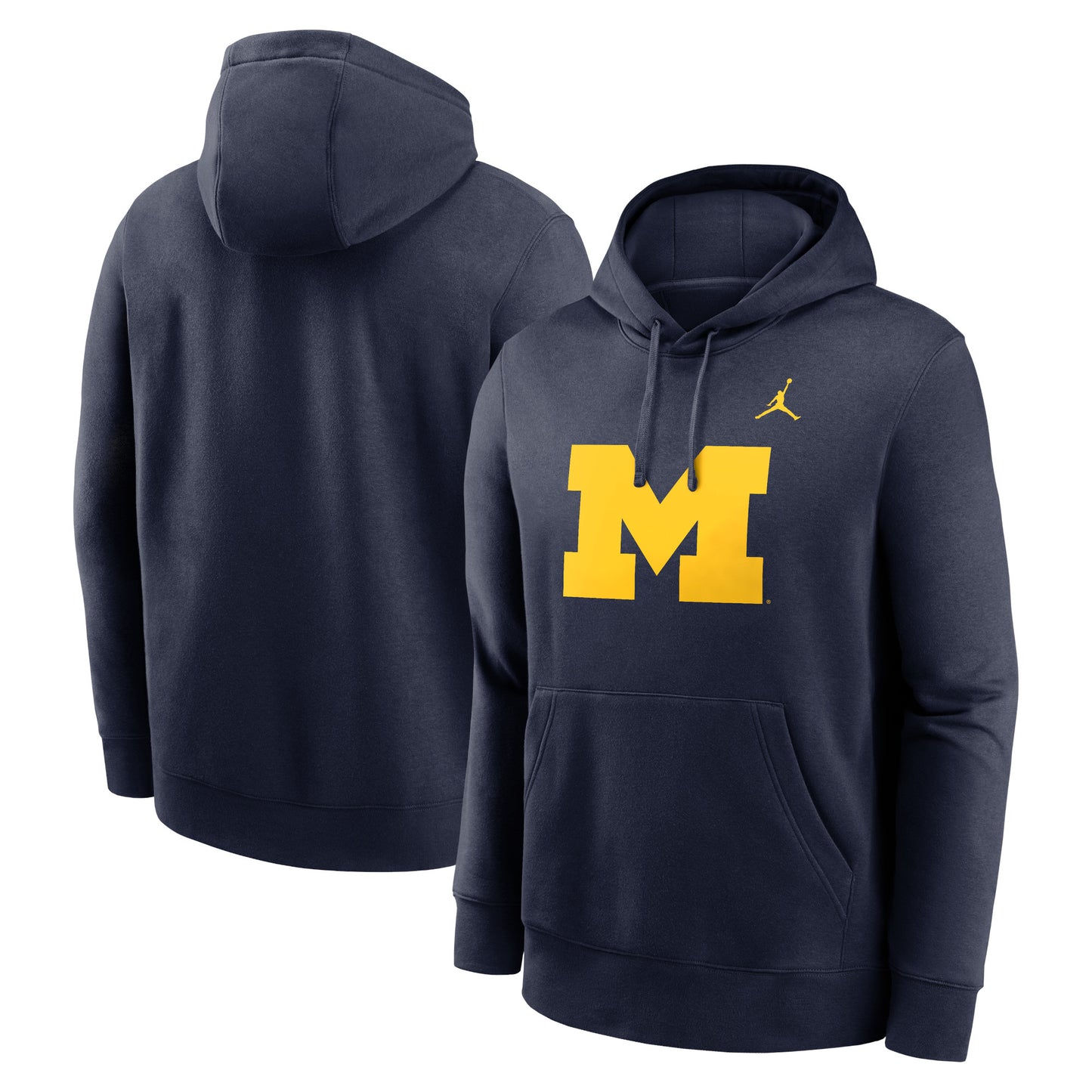 Men's Jordan Brand Navy Michigan Wolverines Primetime Evergreen Club Fleece Pullover Hoodie