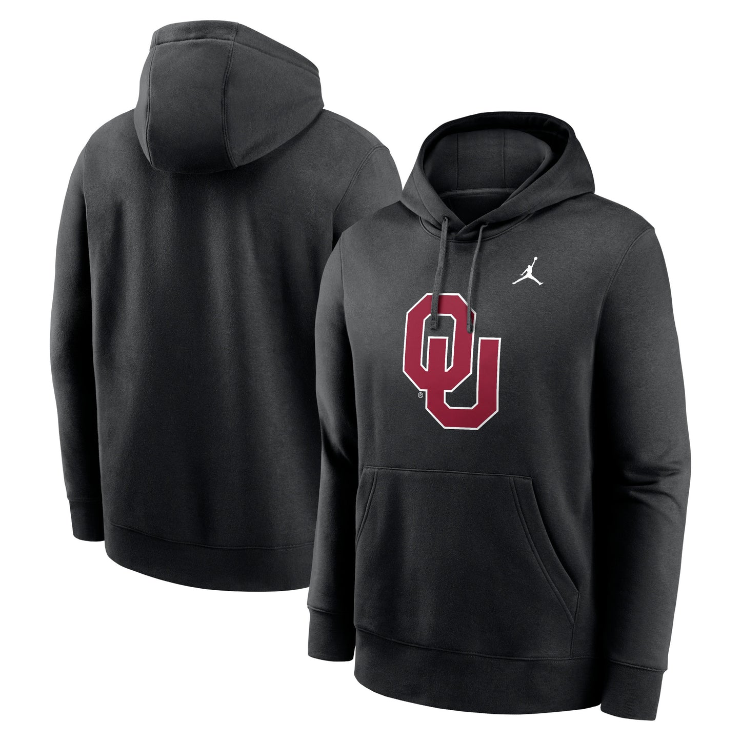 Men's Jordan Brand Black Oklahoma Sooners Primetime Evergreen Club Fleece Pullover Hoodie