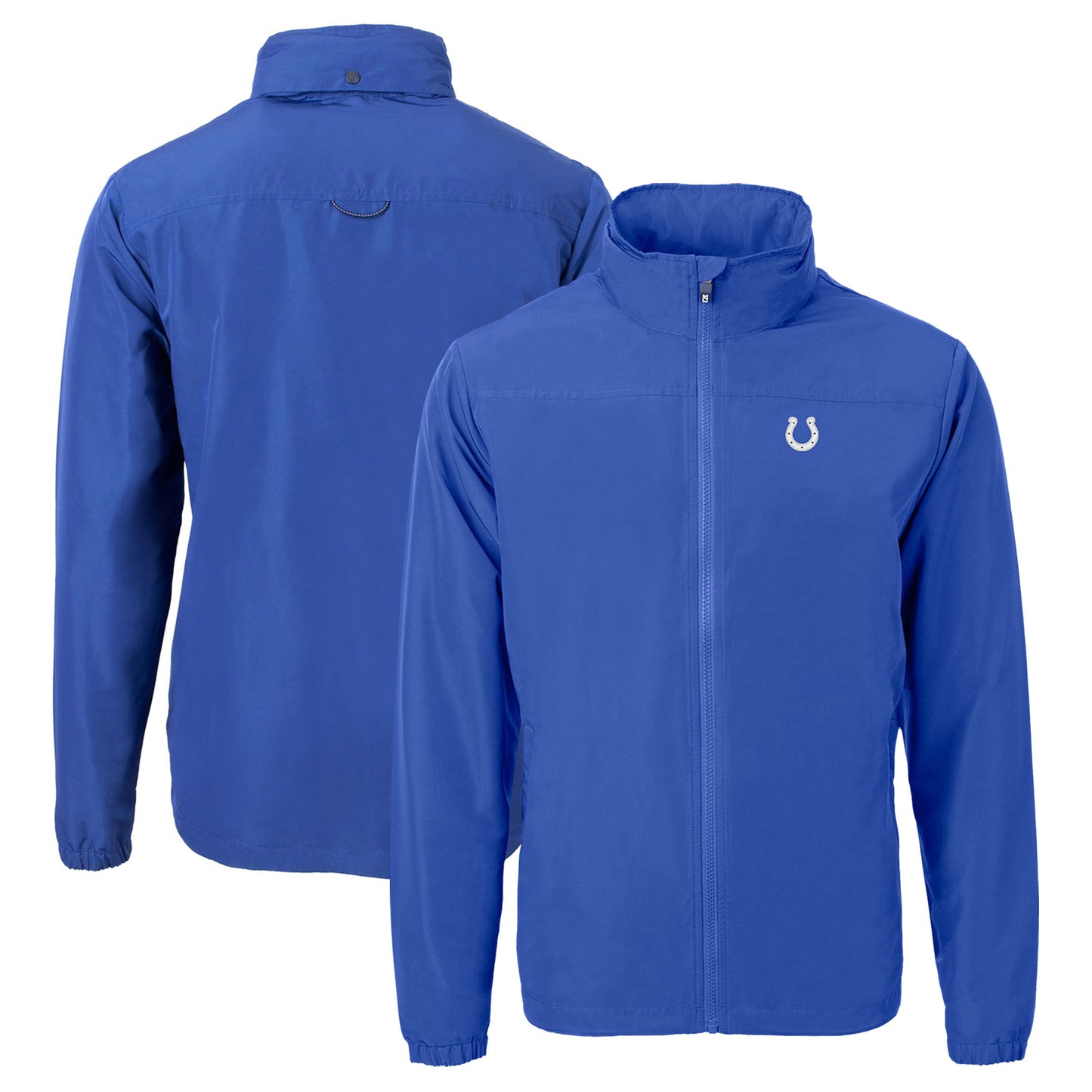 Men's Cutter & Buck  Royal Indianapolis Colts  Charter Eco Recycled Full-Zip Jacket