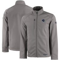 Men's Cutter & Buck Gray Houston Texans Evoke Eco Softshell Recycled Full-Zip Jacket