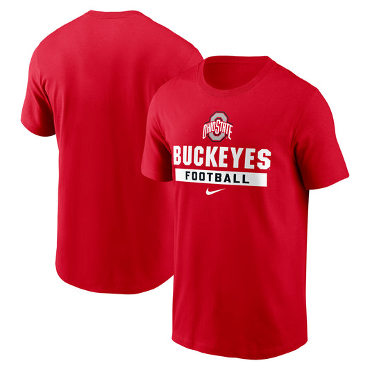 Men's Nike Scarlet Ohio State Buckeyes Football T-Shirt