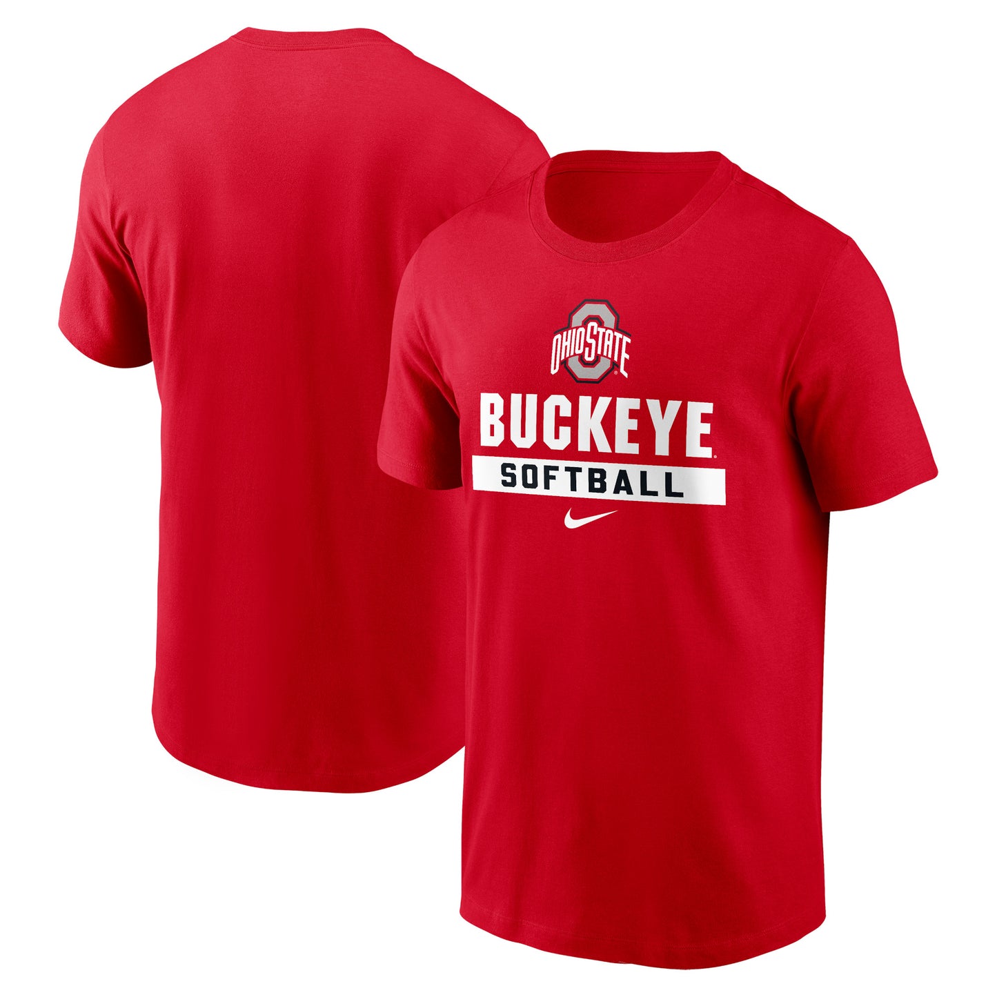 Men's Nike Scarlet Ohio State Buckeyes Softball T-Shirt