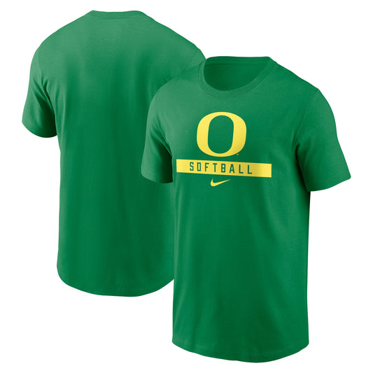 Men's Nike Green Oregon Ducks Softball T-Shirt