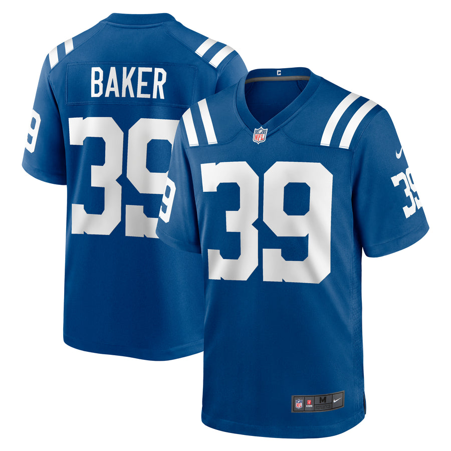 Men's Nike Darrell Baker Jr  Royal Indianapolis Colts Team Game Jersey