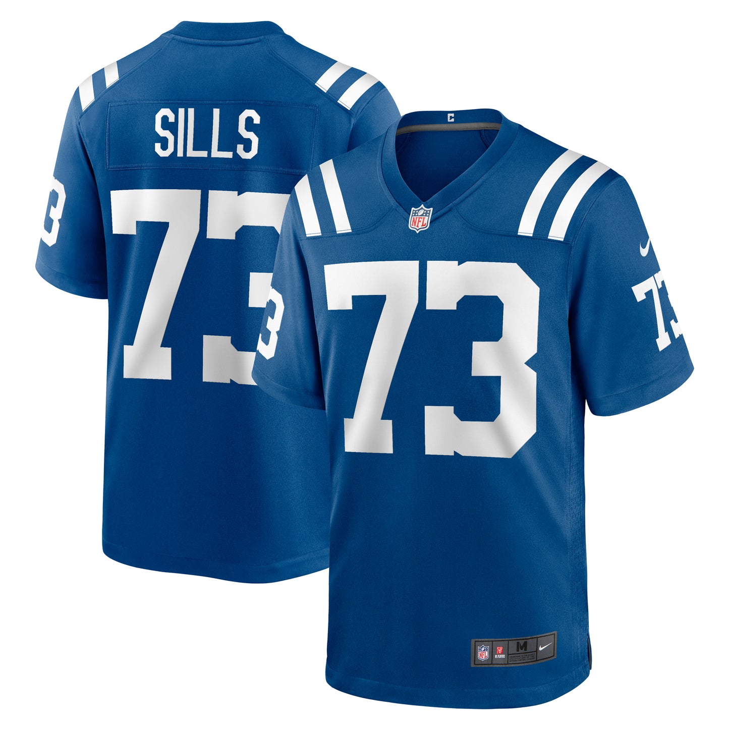 Men's Nike Josh Sills  Royal Indianapolis Colts Team Game Jersey