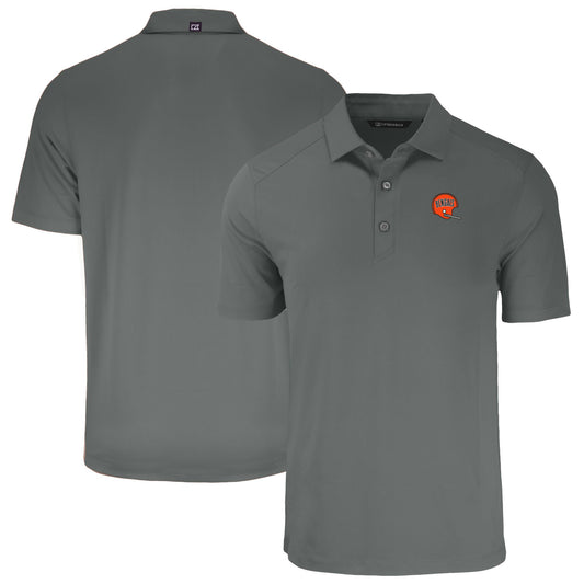 Men's Cutter & Buck  Gray Cincinnati Bengals Throwback Big & Tall Forge Eco Stretch Recycled Polo