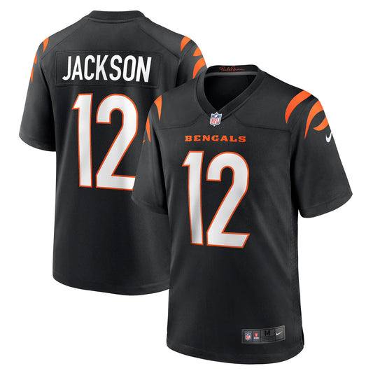 Men's Nike Shedrick Jackson  Black Cincinnati Bengals Team Game Jersey