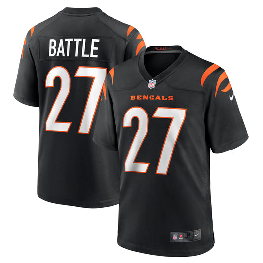 Men's Nike Jordan Battle  Black Cincinnati Bengals Team Game Jersey