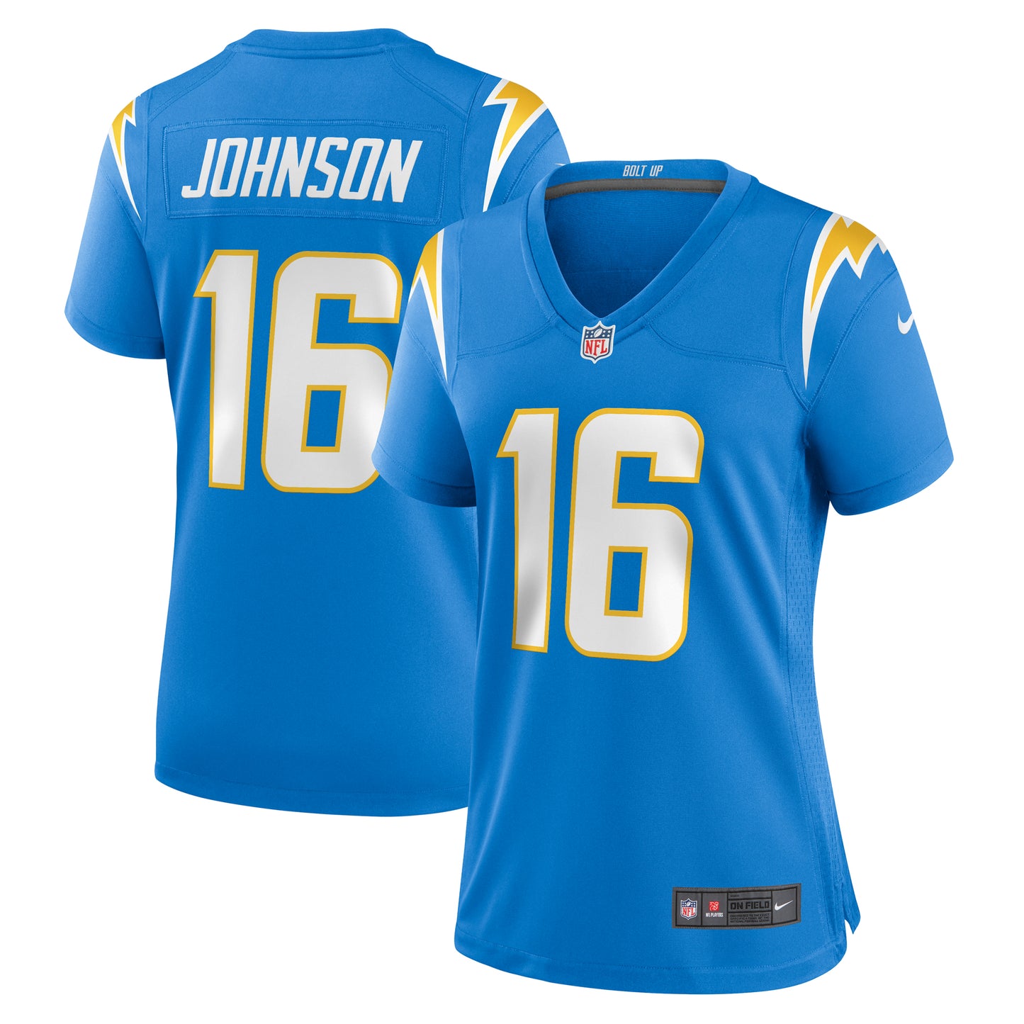 Women's Nike Tyler Johnson  Powder Blue Los Angeles Chargers Team Game Jersey