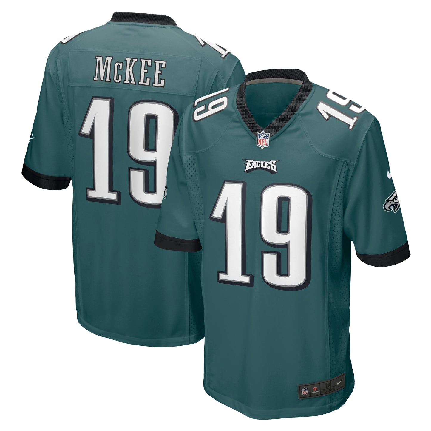 Men's Nike Tanner McKee Midnight Green Philadelphia Eagles Team Game Jersey