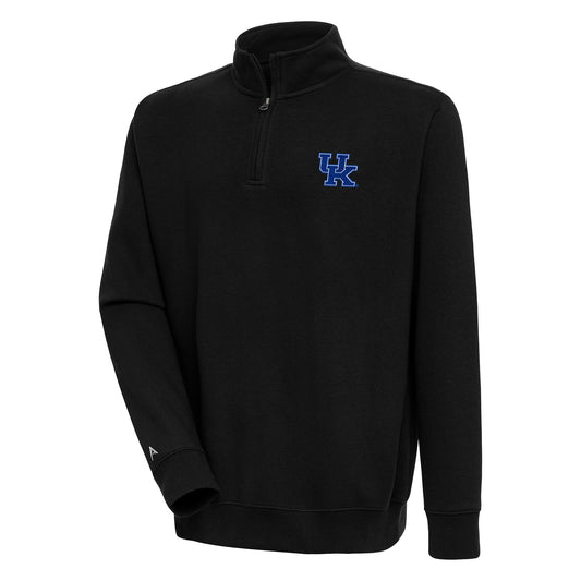 Men's Antigua  Black Kentucky Wildcats Victory Quarter-Zip Pullover Top
