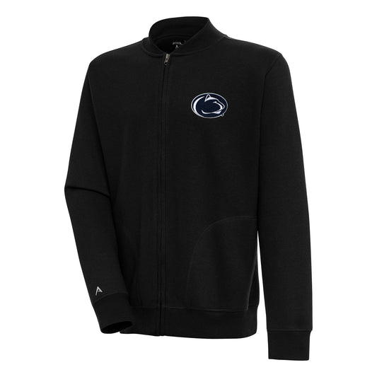 Men's Antigua  Black Penn State Nittany Lions Victory Full-Zip Jacket