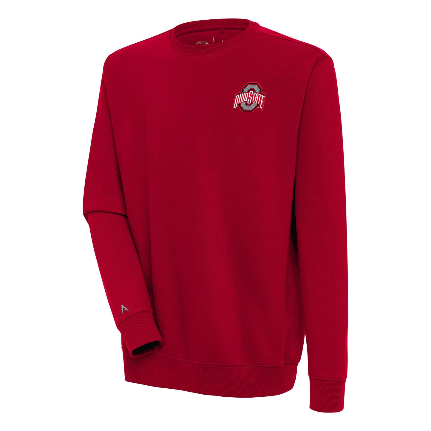 Men's Antigua  Red Ohio State Buckeyes Victory Pullover Sweatshirt