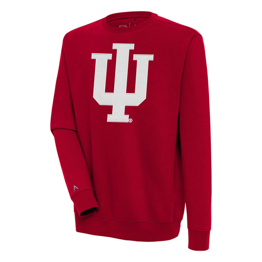 Men's Antigua  Red Indiana Hoosiers Victory Pullover Sweatshirt