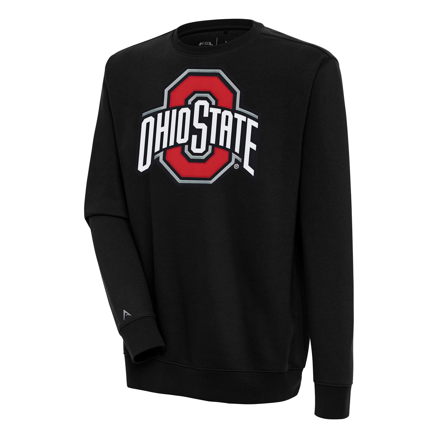 Men's Antigua  Black Ohio State Buckeyes Victory Pullover Sweatshirt