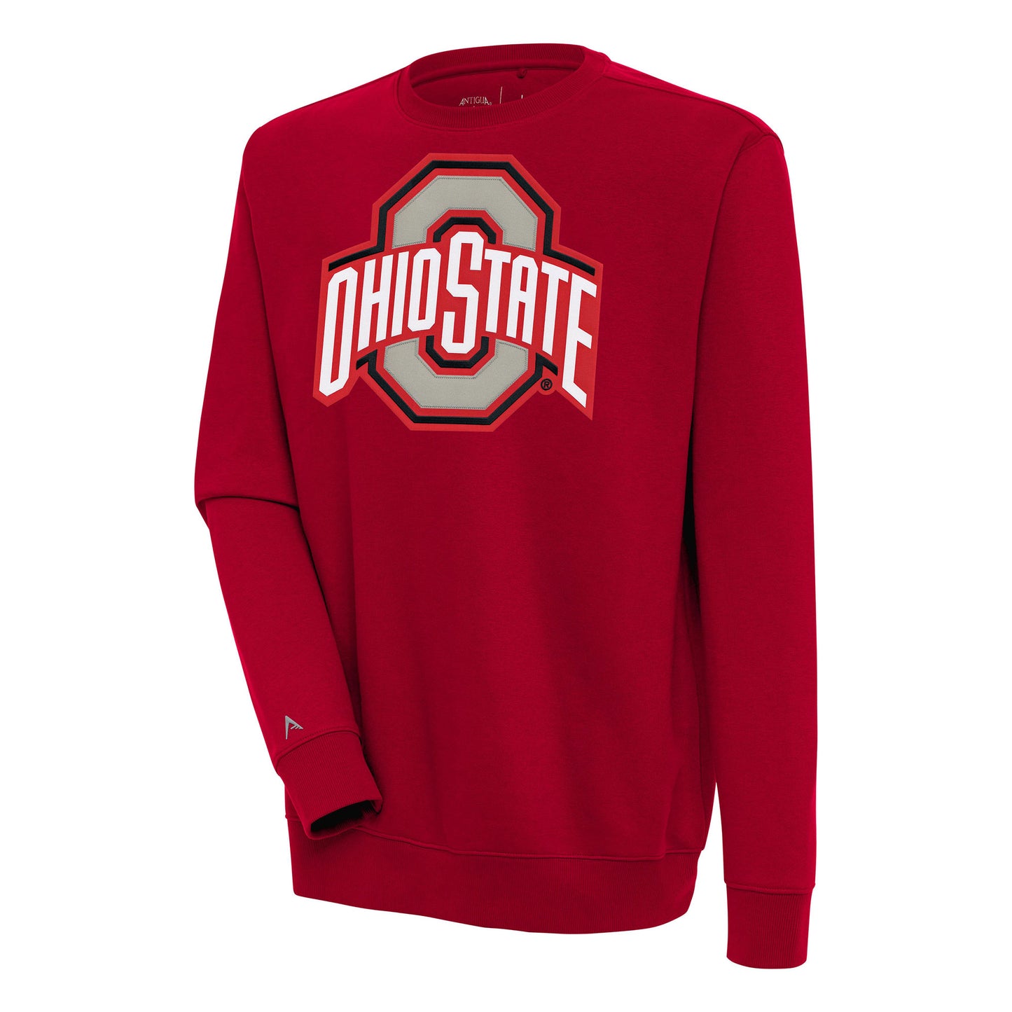 Men's Antigua  Red Ohio State Buckeyes Victory Pullover Sweatshirt