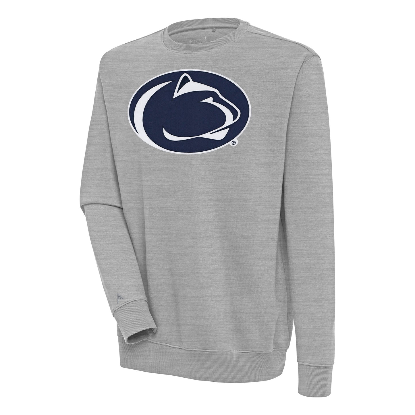 Men's Antigua  Heather Gray Penn State Nittany Lions Victory Pullover Sweatshirt