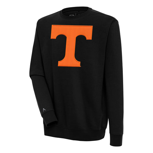 Men's Antigua  Black Tennessee Volunteers Victory Pullover Sweatshirt