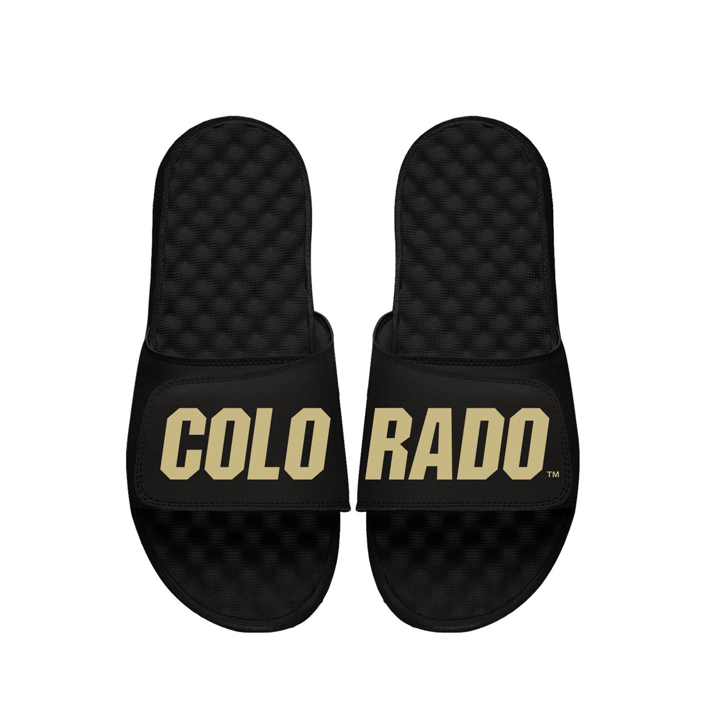 Men's ISlide  Black Colorado Buffaloes  Wordmark Slide Sandals