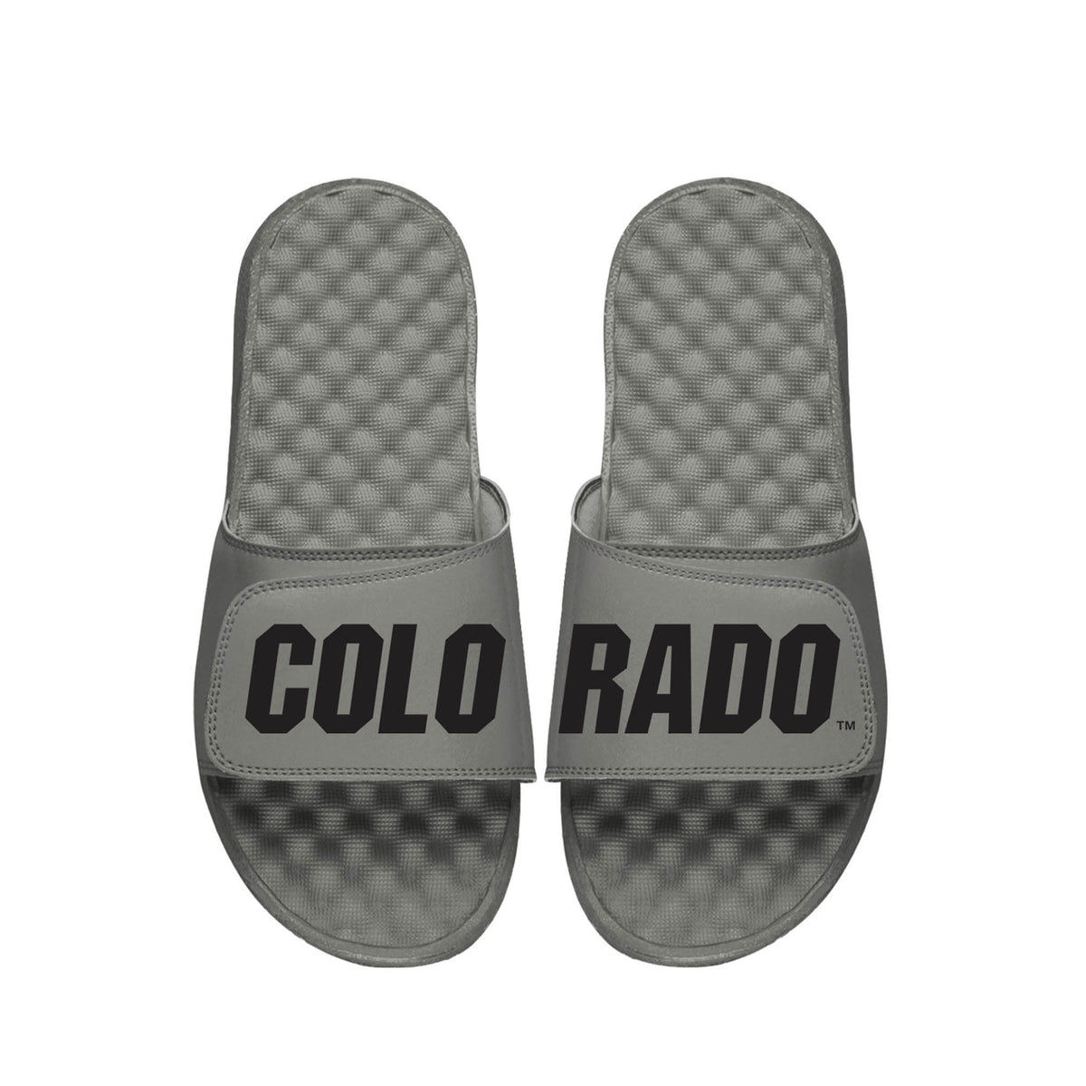 Men's ISlide  Gray Colorado Buffaloes  Wordmark Slide Sandals