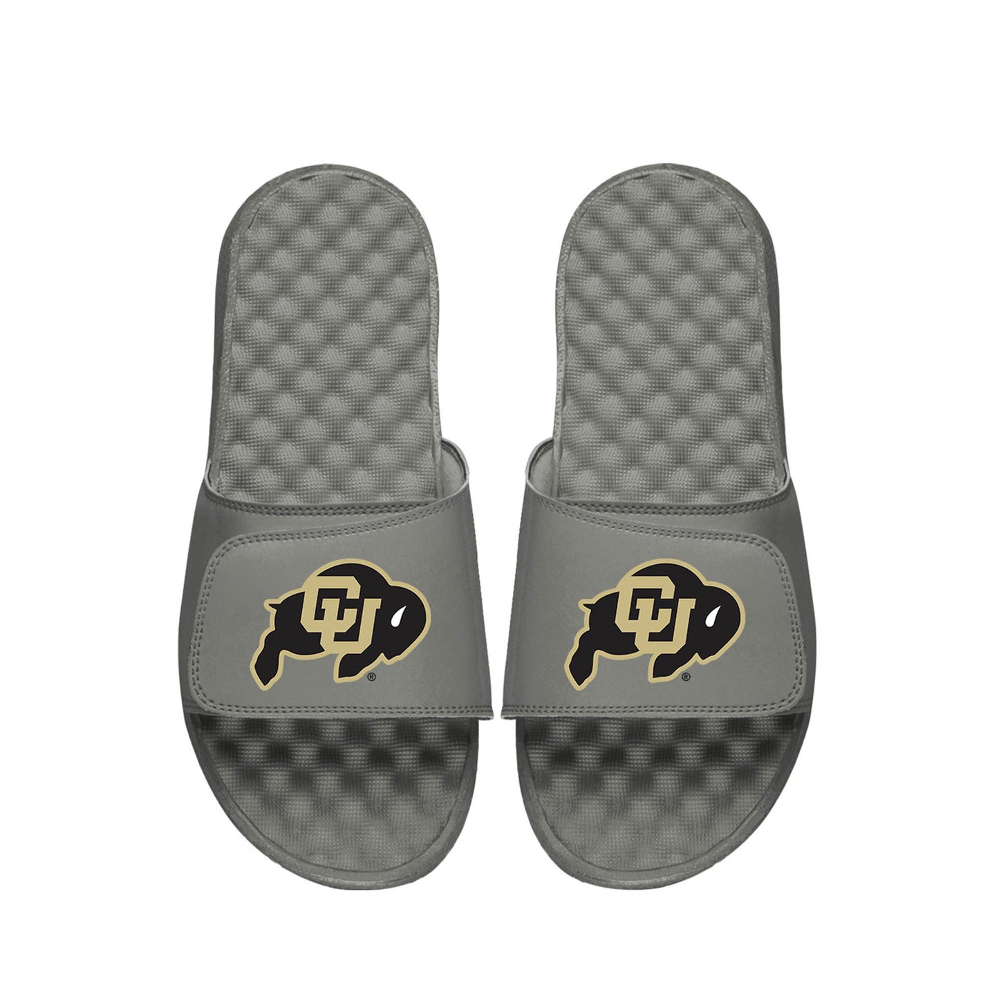 Youth ISlide  Gray Colorado Buffaloes  Primary Logo Slide Sandals