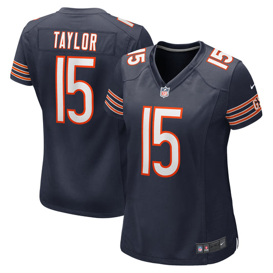 Women's Nike Trent Taylor  Navy Chicago Bears Team Game Jersey