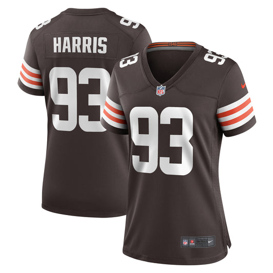 Women's Nike Shelby Harris  Brown Cleveland Browns Team Game Jersey