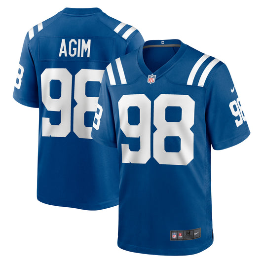 Men's Nike McTelvin Agim  Royal Indianapolis Colts Team Game Jersey