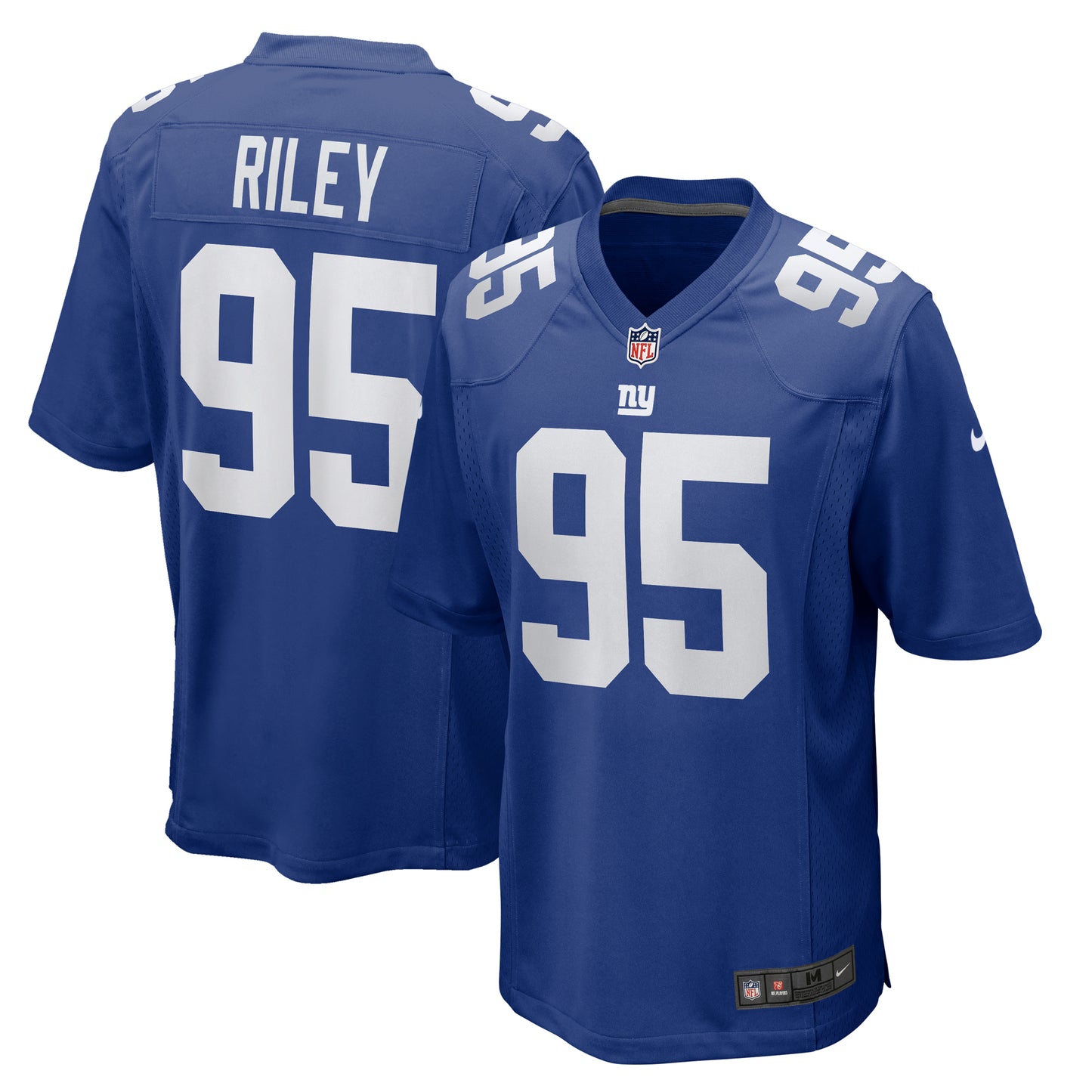 Men's Nike Jordon Riley  Royal New York Giants Team Game Jersey