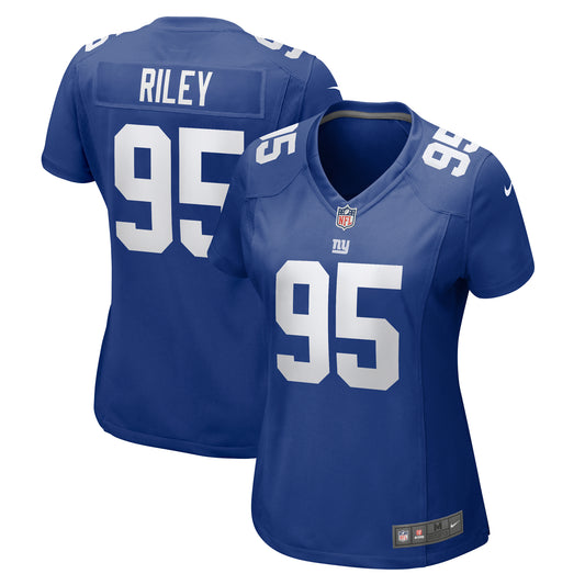 Women's Nike Jordon Riley  Royal New York Giants Team Game Jersey