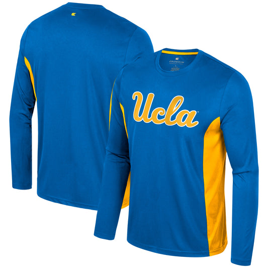 Men's Colosseum Blue UCLA Bruins Warm Up Long Sleeve T-Shirt