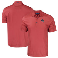 Men's Cutter & Buck  Red Houston Texans Helmet Big & Tall Pike Eco Tonal Geo Print Stretch Recycled Polo