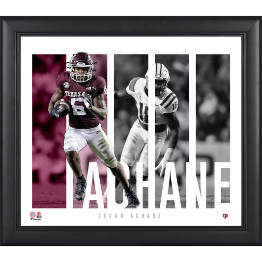 Devon Achane Texas A&M Aggies Framed 15" x 17" Player Panel Collage